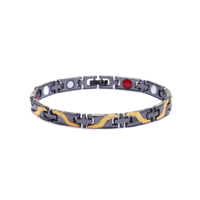 Bio Energy Bracelet Supplier - Hot Sell 4 in One Tourmaline FIR Quantum Magnetic