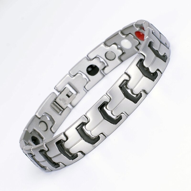 Men's Genuine Bracelet Factory - Engravable Logo Stainless Steel Kinetic Energy