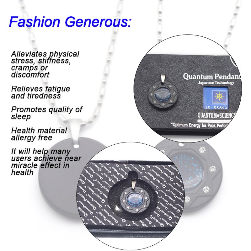Quantum Scalar Energy Pendant Manufacturer - Japan Technology Authenticity Card