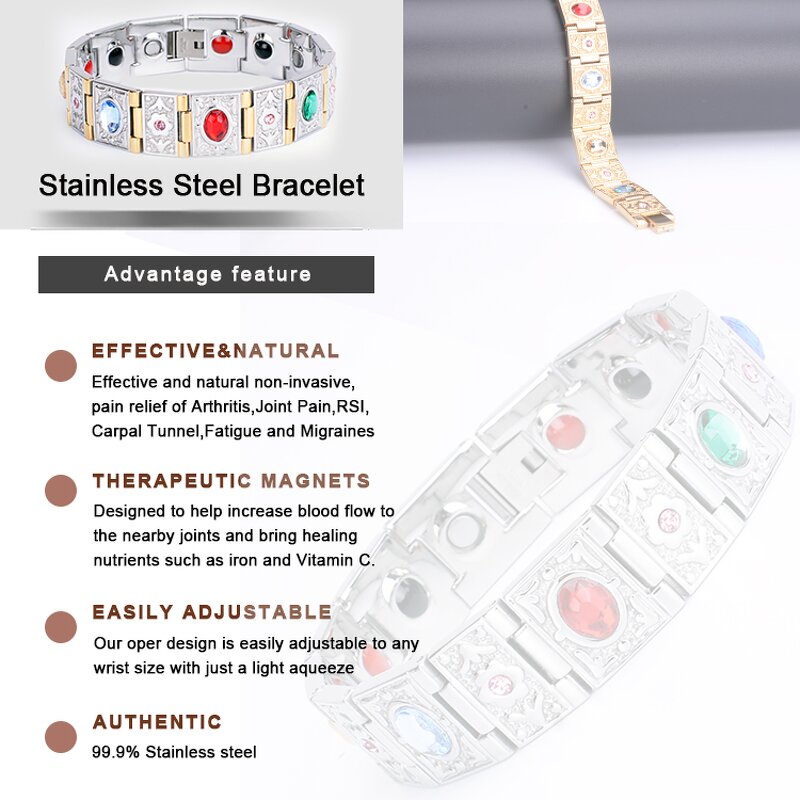 Titanium Steel Energy Bangle Supplier - 2025 Popular Ladies Adjustable Anti-fatigue