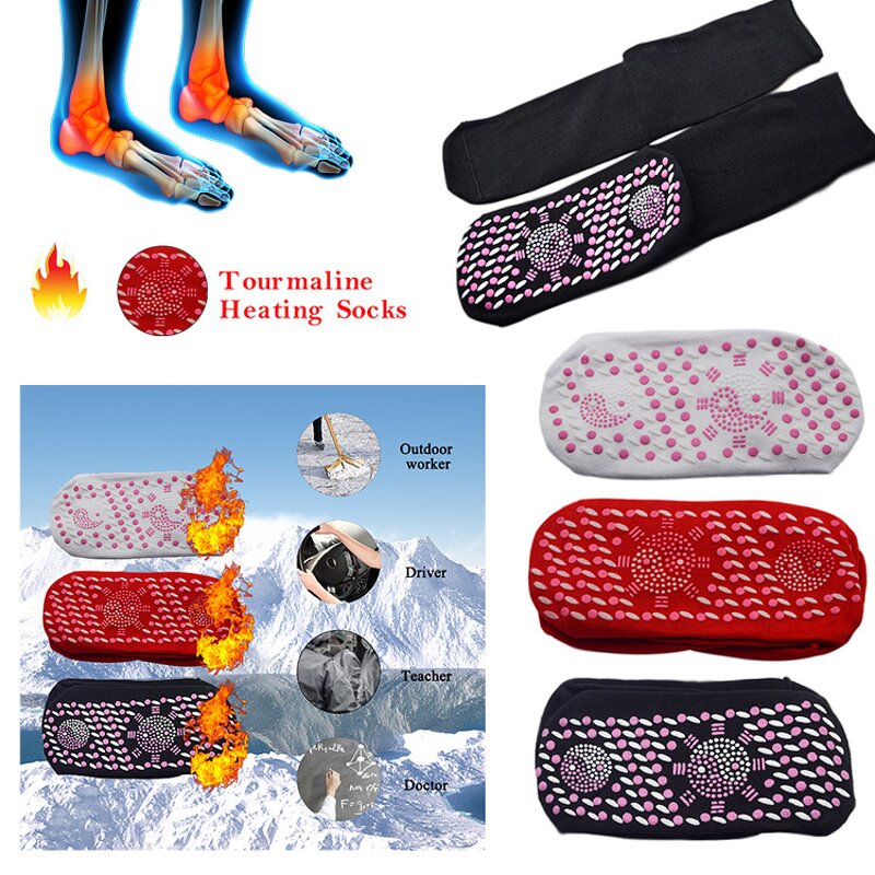FIR Nano Self-Heating Socks Supplier - Tourmaline Magnet Foot Massage Healthcare