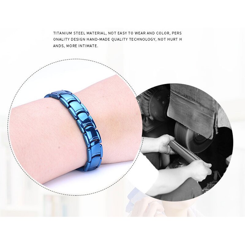 Couple Bracelet Supplier - Stainless Steel Blue Lover Pair Women Bangle Jewelry