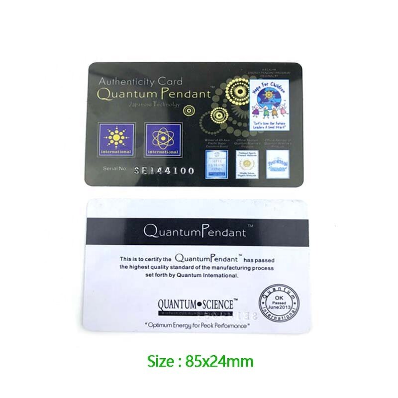 Quantum Science Energy Card Supplier - FIR Bio Energy Negative Ion Health Care