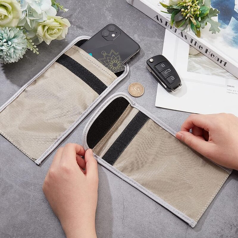 Anti-Signal Blocking Faraday Bag Factory - ID Card Phone Pouch Security Shield