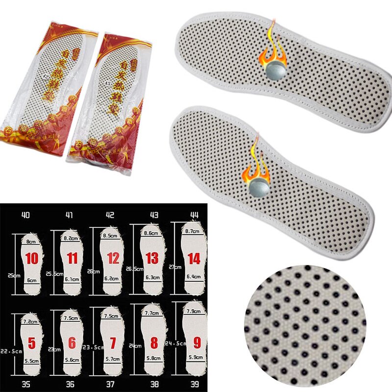 Tourmaline Magnetic Self-Heating Insole Factory - Men Women's Healthcare Supply Acupressure