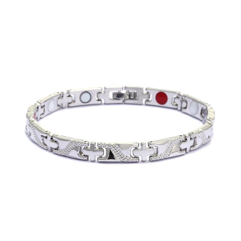 Bio Energy Bracelet Supplier - Hot Sell 4 in One Tourmaline FIR Quantum Magnetic