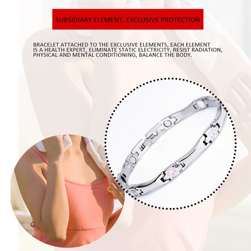 Luxury Magnetic Energy Bracelet Factory - 18k Gold Plated Germanium Power Health