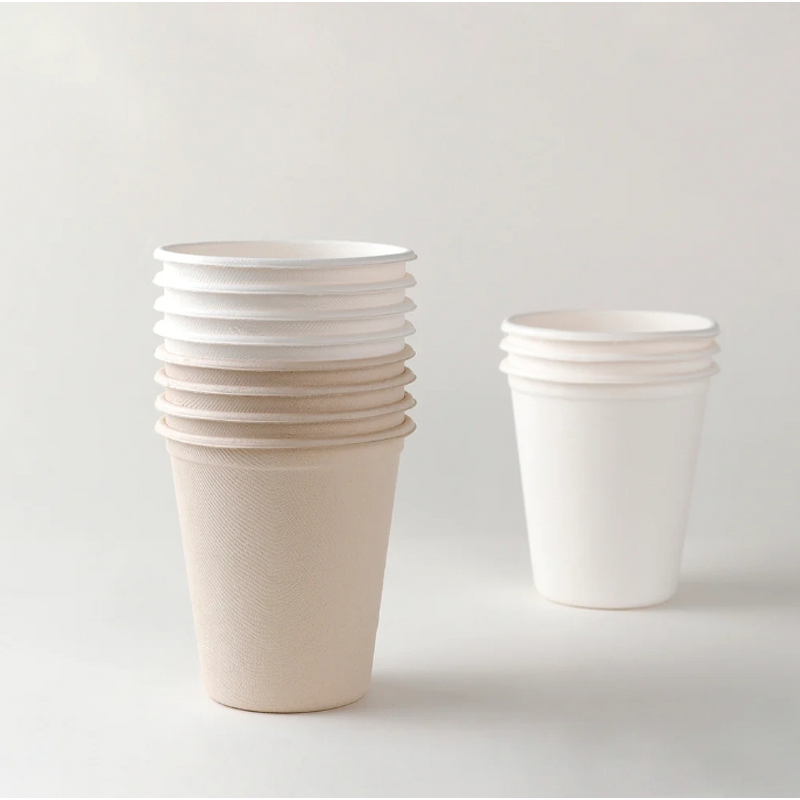 Bagasse Paper Cup Supplier - OEM 100% Biodegradable Take Away Coffee Cup