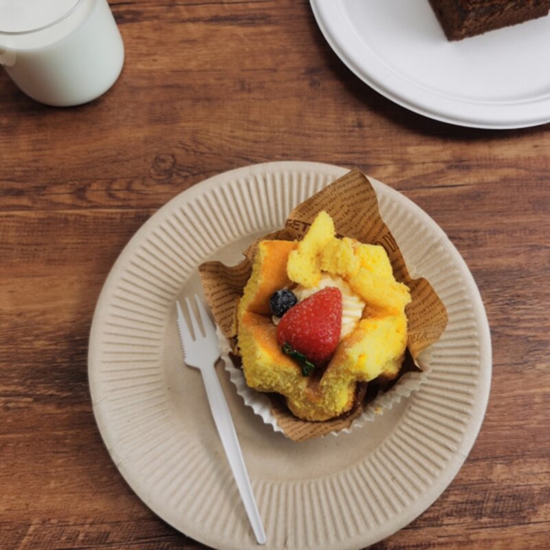 PLA Tableware Supplier - High Temperature Resistant Serrated Fork for Kids Party