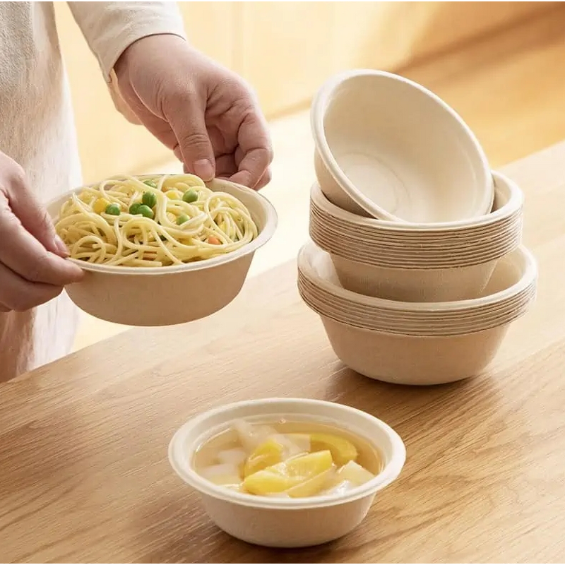 Bagasse Paper Bowl Factory - Compostable Eco Friendly Soup Bowl Meal Prep