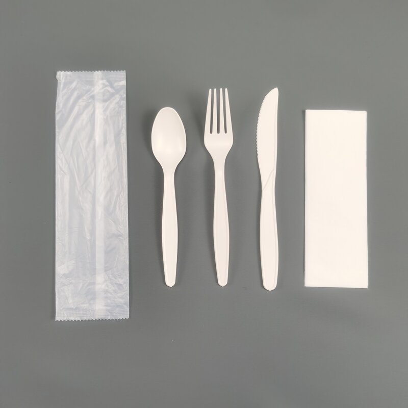 PSM Disposable Cutlery Kit Factory - Inflight 6-in-1 with Napkin Salt Pepper