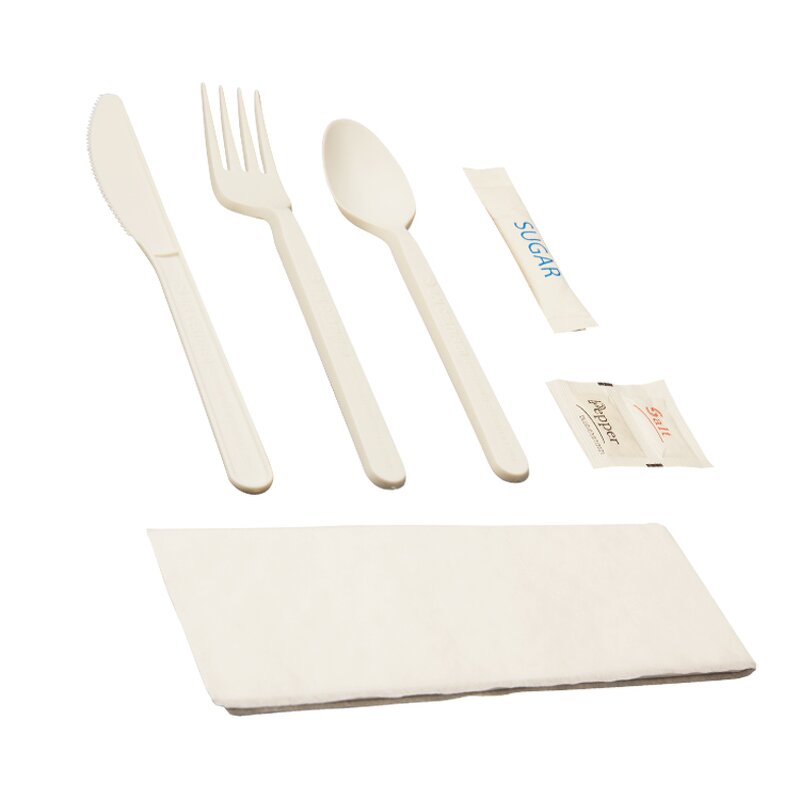 CPLA Cutlery Set Factory - 100% Compostable 7 Inch for Party Airline Tableware