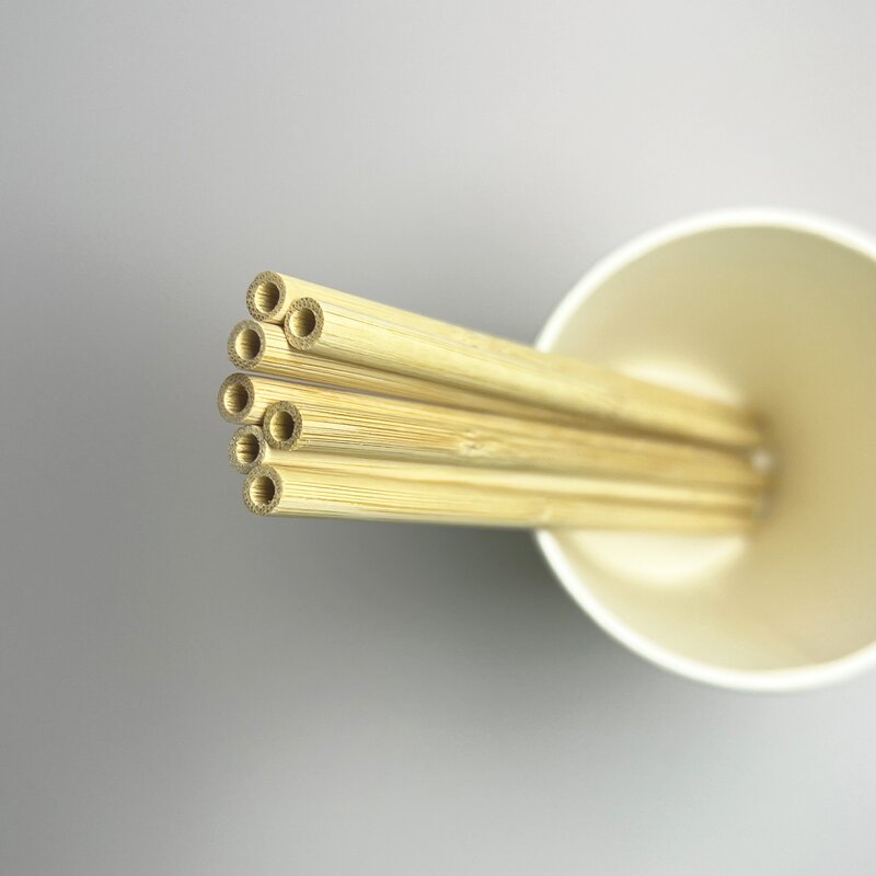 Tea Fiber Bamboo Straw Manufacturer - Biodegradable Organic 20cm Reusable Natural