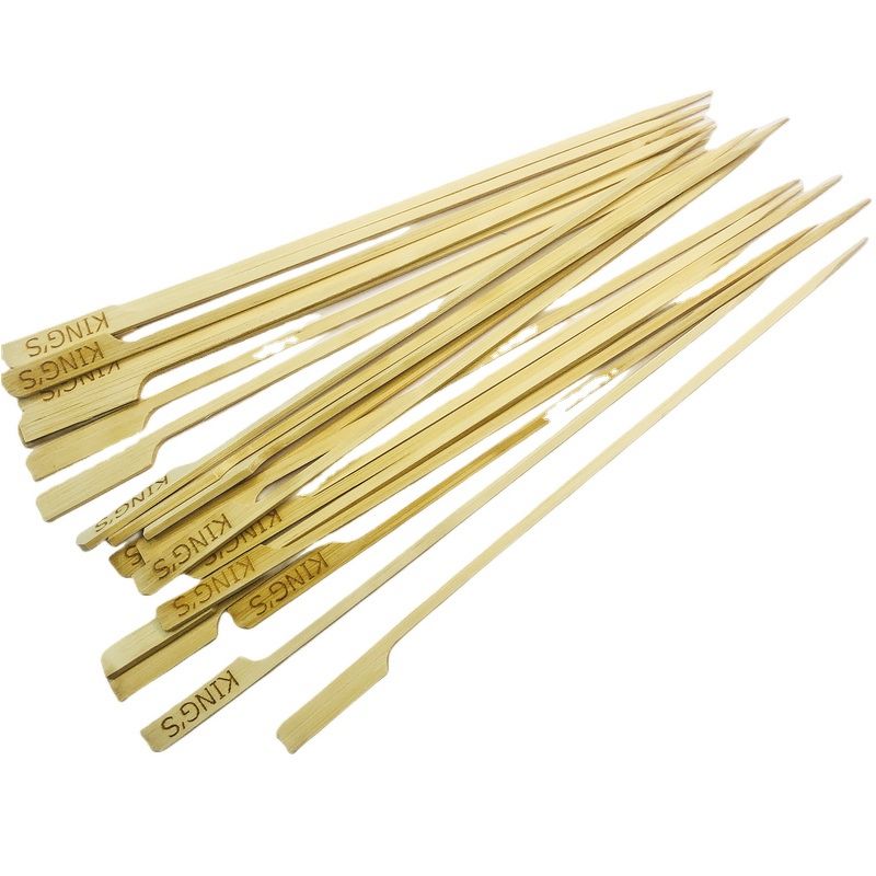Bamboo Barbecue Skewers Factory - Eco-Friendly Natural Flat Disposable Long Handle