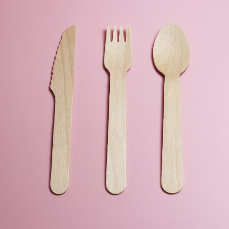Mini Wooden Cutlery Set Supplier - Disposable for Parties Includes Spoon Fork Knife