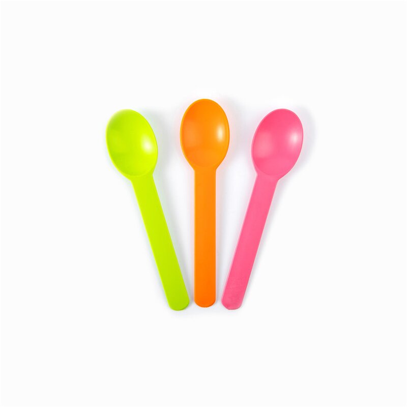 Mini Frozen Yogurt Spoon Supplier - Colorful Disposable PSM Food Grade Small Round