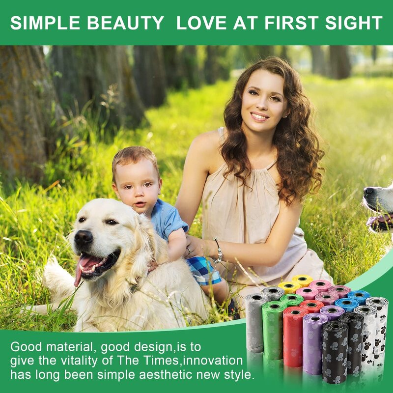 Biodegradable Dog Waste Bags Factory - Plastic Outdoor Leak-Proof Tear-Resistant Roll