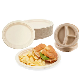 Bagasse Disposable Plates Supplier - High Quality Biodegradable for Parties Camping