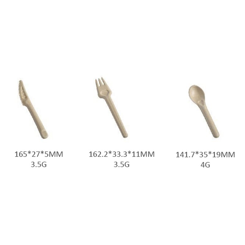 Bagasse Cutlery Set Supplier - Eco-Friendly Heavy Duty Heat Resistant for Camping