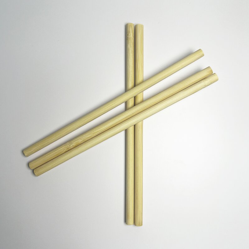 Bamboo Straw Supplier - Custom Logo 20cm Biodegradable Organic Reusable