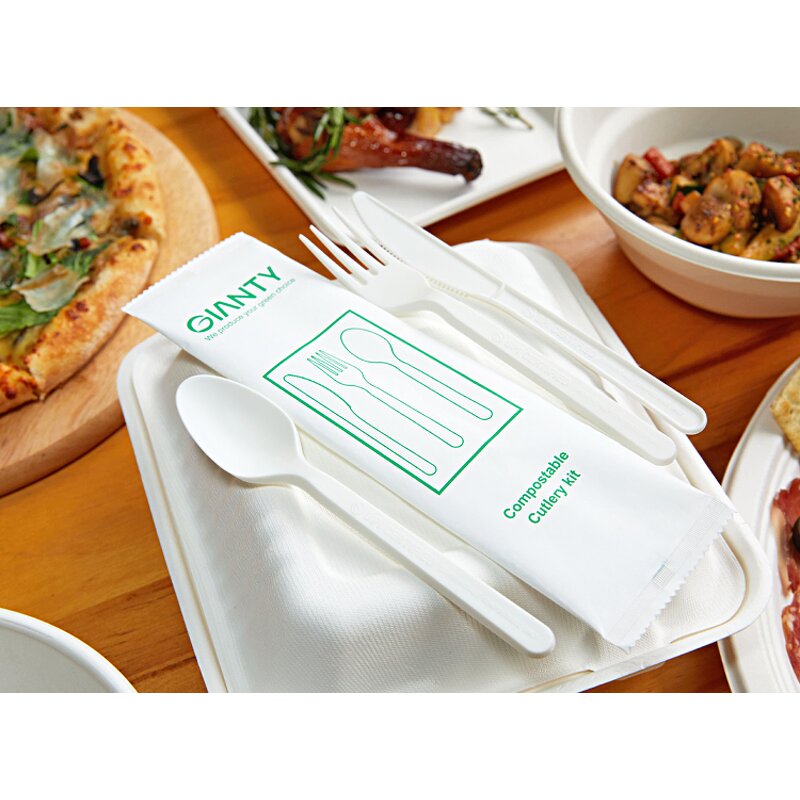 CPLA Cutlery Set Factory - 100% Compostable 7 Inch for Party Airline Tableware