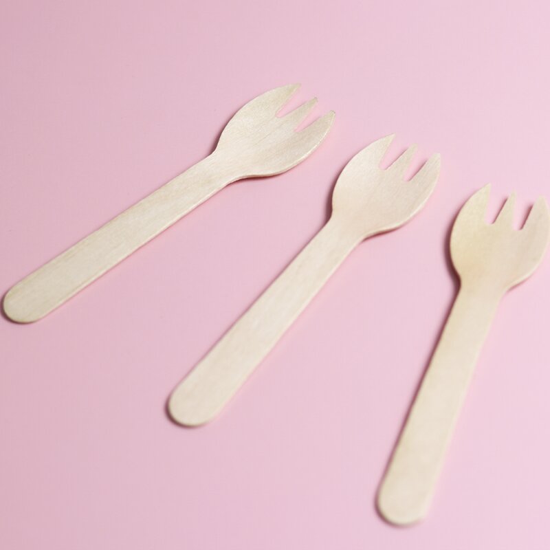 Christmas Wooden Spork Supplier - Dessert Cutlery for Restaurant Catering Party