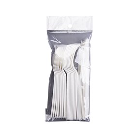 PLA Cutlery Supplier - Bulk Packaged Disposable 7" Fork Spoon Knife Boxed