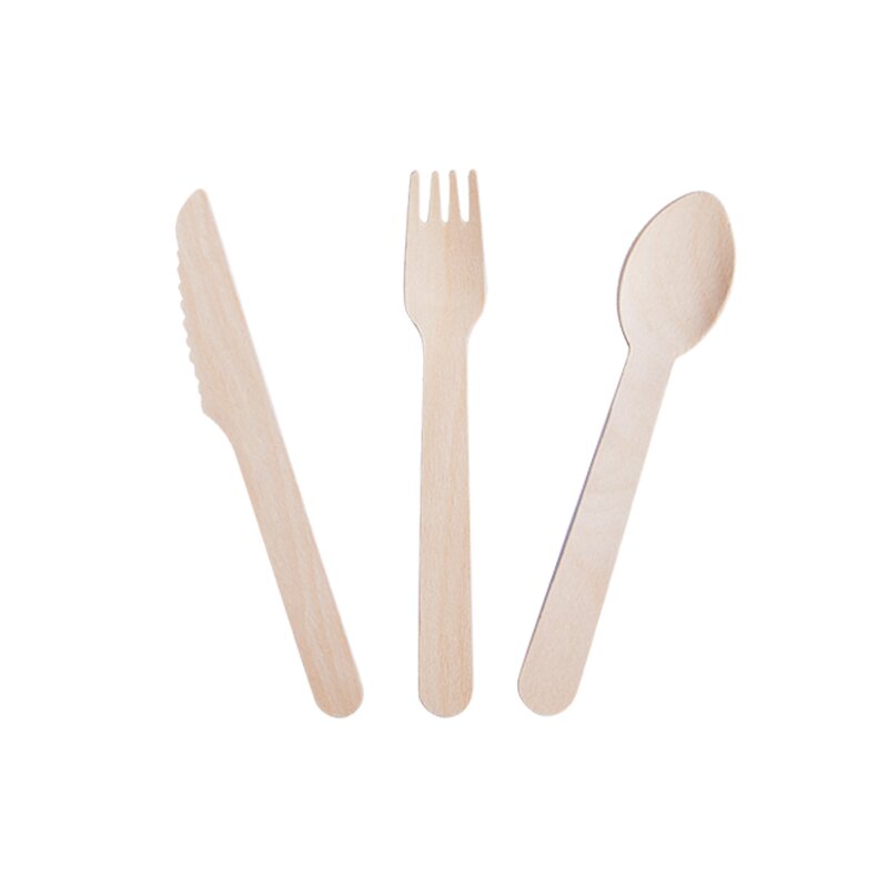 Mini Wooden Cutlery Set Supplier - Disposable for Parties Includes Spoon Fork Knife