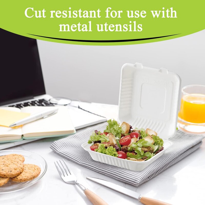 Bagasse Lunch Box Supplier - Wholesale Food Grade Biodegradable Clamshell