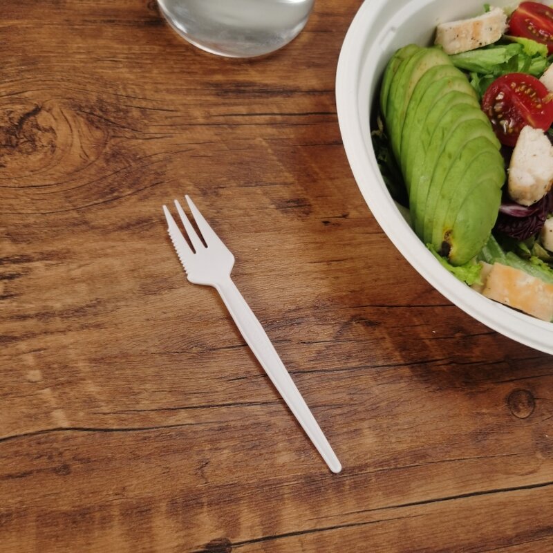 PLA Tableware Supplier - High Temperature Resistant Serrated Fork for Kids Party