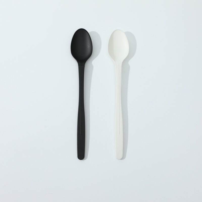 CPLA Cutlery Supplier - 100% Compostable Long Handle Salad Spoon