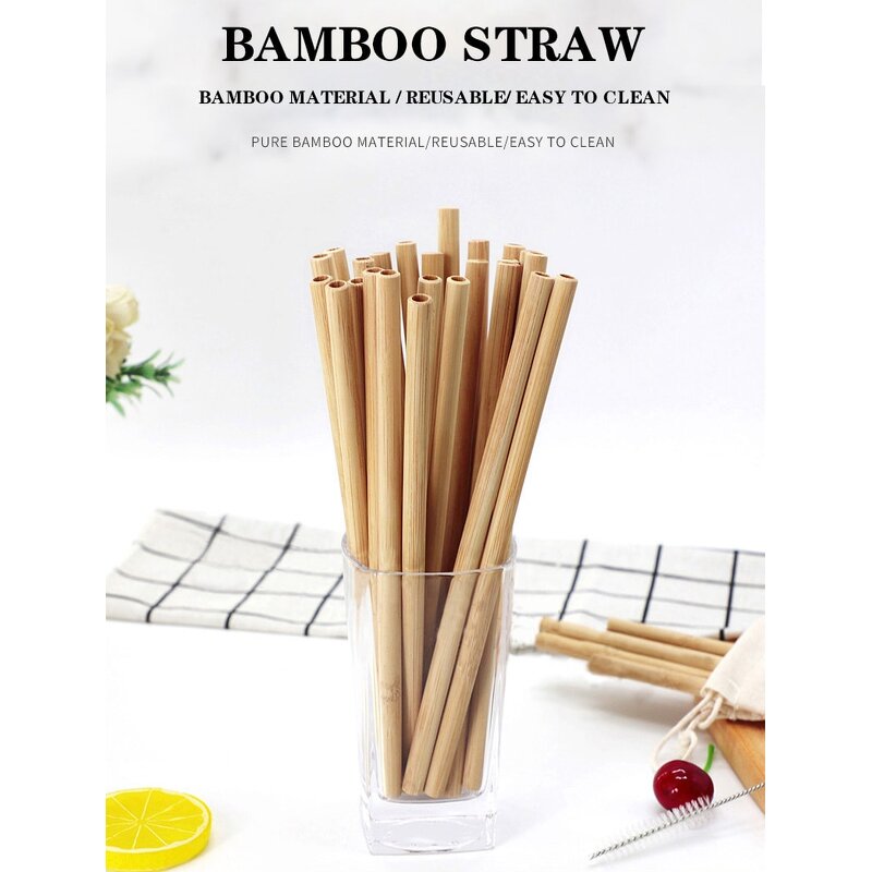 Bamboo Drinking Straws Manufacturer - Customized Eco-Friendly Natural Reusable