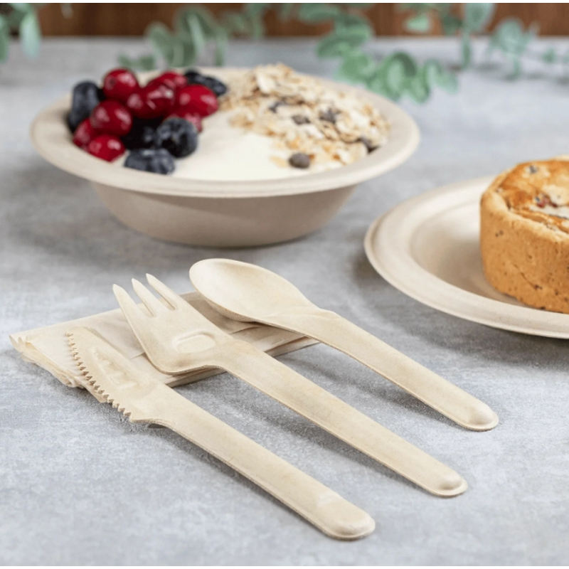 Bagasse Paper Pulp Cutlery Manufacturer - Eco-Friendly Compostable for Camping