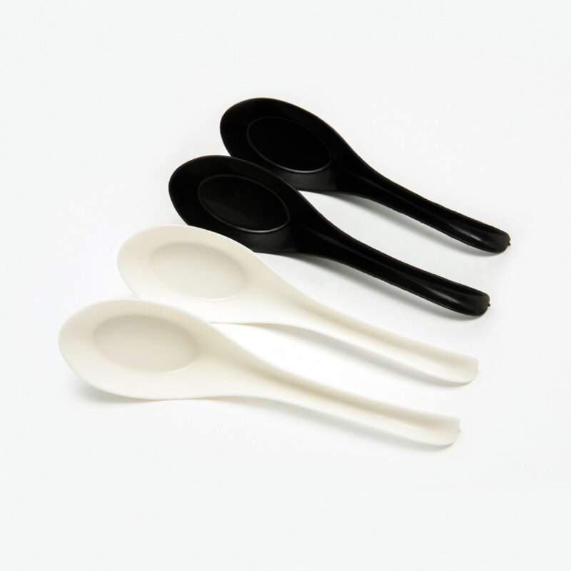 Biodegradable Plastic Soup Spoon Factory - Wholesale Black Disposable for Takeaway