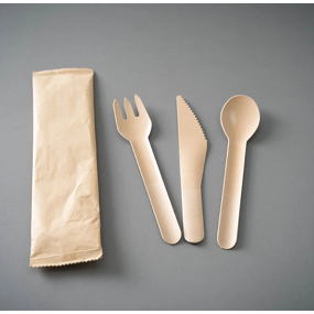 Paper Cutlery Set Supplier - Disposable Biodegradable Dinnerware Fork Spoon Knife