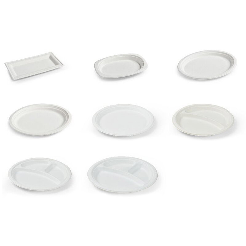 Bagasse Disposable Plates Supplier - High Quality Biodegradable for Parties Camping