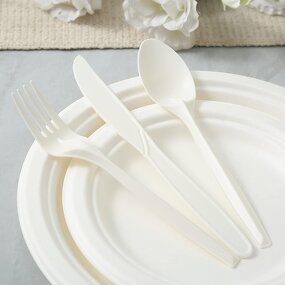 Disposable Fork Supplier - High Quality 17cm Factory-Supplied Cornstarch Cutlery