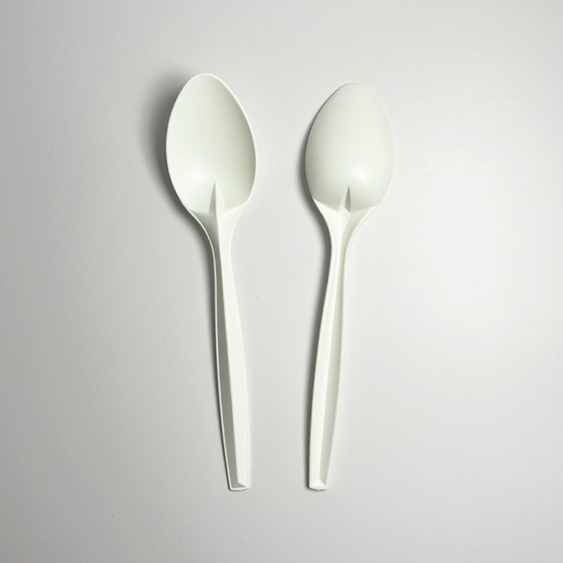 Cornstarch Disposable Cutlery Factory - 100% Biodegradable Compostable 17cm Spoon