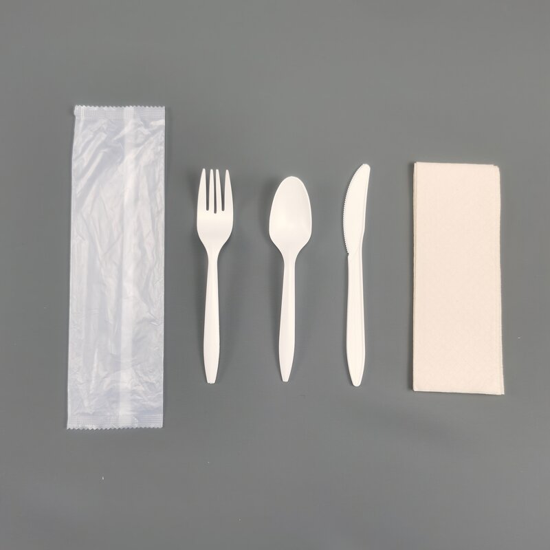 PLA Biodegradable Cutlery Supplier - Wholesale Customized Logo Paper Packing Airline