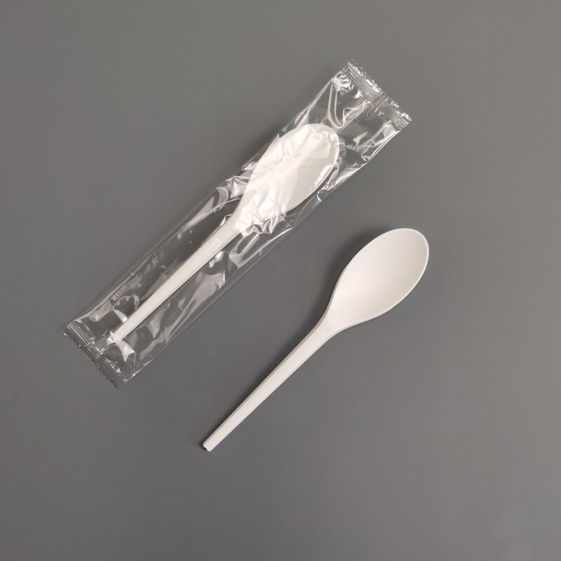 CPLA Flatware Manufacturer - Biodegradable White Fork Spoon Knife for Airline Party