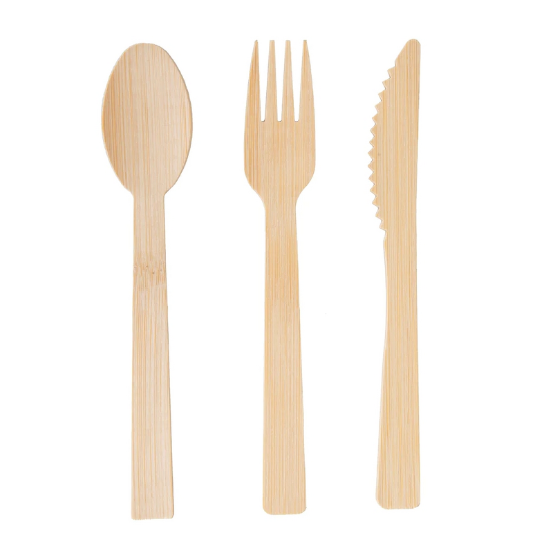 Bamboo Disposable Cutlery Set Supplier - Eco-Friendly Travel Tableware for Outdoor