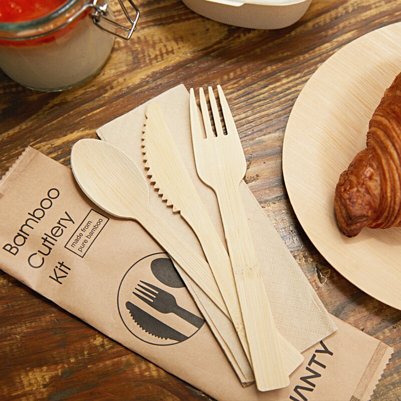 Bamboo Cutlery Set Factory - Factory Directly Price Compostable Food Grade