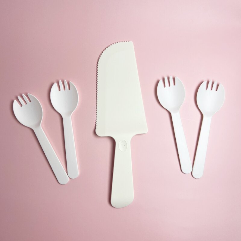 CPLA Cake Cutlery Set Factory - 100% Compostable Modern for Party Use