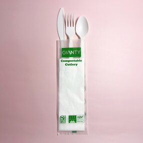 CPLA Cutlery Set Factory - 100% Compostable 7 Inch for Party Airline Tableware