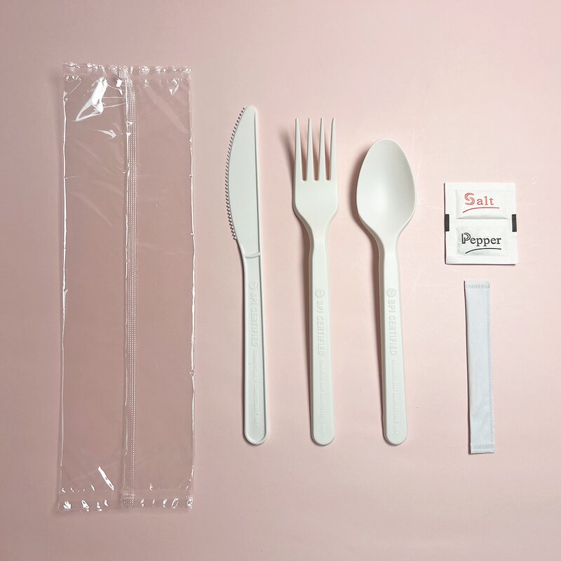 CPLA Cutlery Set Factory - 100% Compostable 7 Inch for Party Airline Tableware