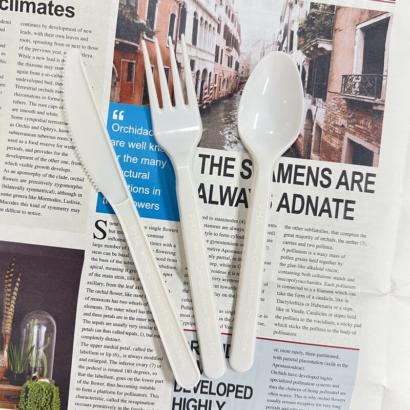 PHA Cutlery Set Factory - Eco-Friendly Ocean Sea Marine Degradation for Camping