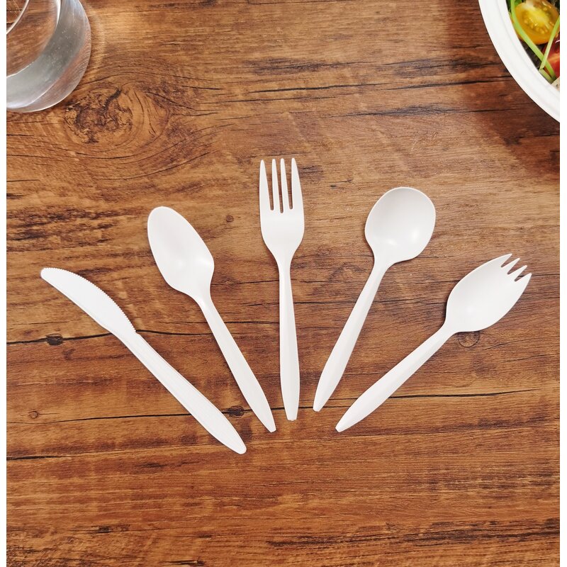Cornstarch PSM Cutlery Set Factory - Biodegradable Individually Packaged Compostable