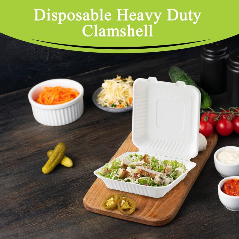 Bagasse Lunch Box Supplier - Wholesale Food Grade Biodegradable Clamshell