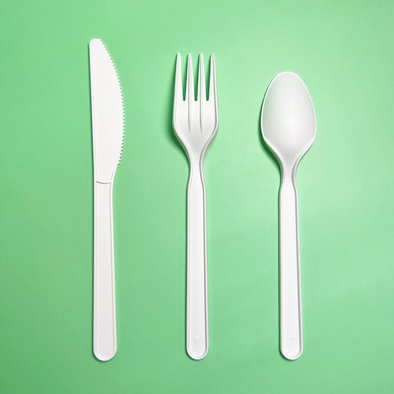 PLA Cutlery Supplier - Bulk Packaged Disposable 7" Fork Spoon Knife Boxed