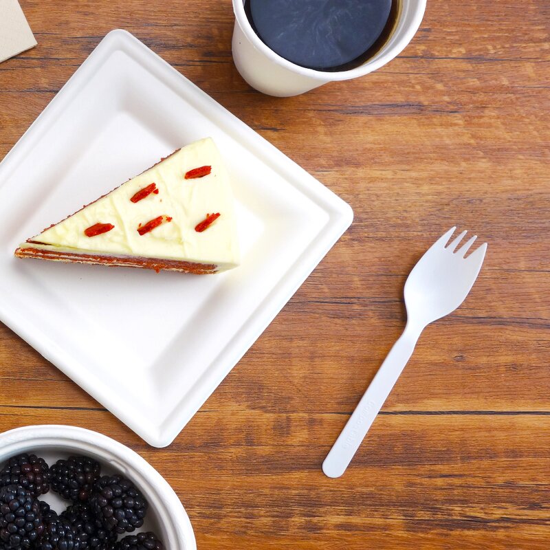 CPLA Spork Manufacturer - 6" Biodegradable Disposable Cutlery Factory Direct